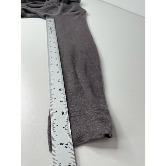 Cynthia Rowley Open Front Hoodie Cardigan Sweater Linen‎ Coastal Lagenlook S - Picture 7 of 9